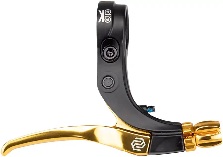 Get Yours Promax Click V-Point Brake Lever - Short Reach Gold