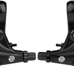Promax XL-378 Brake Lever Set - Long Pull 2-Finger Tooled Reach Adjust For Linear Pull Brakes Black  | Bikeparts.Com Direct From Manufacturer