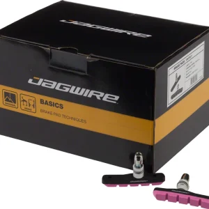 Warranty Included Jagwire Mountain Sport Brake Pads Threaded Post Box of 25 Pair Pink  | Bikeparts.Com