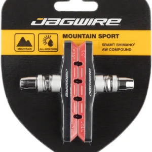 Jagwire Mountain Sport Brake Pads Threaded Post Red Direct From Manufacturer