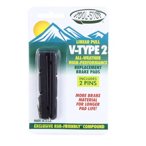 Last Chance Kool Stop V-Type 2 Pads Black Pr  | Bikeparts.Com