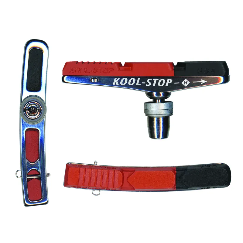 Kool Stop V-Type 2 Pads Threaded - Black  | Bikeparts.Com Wholesale