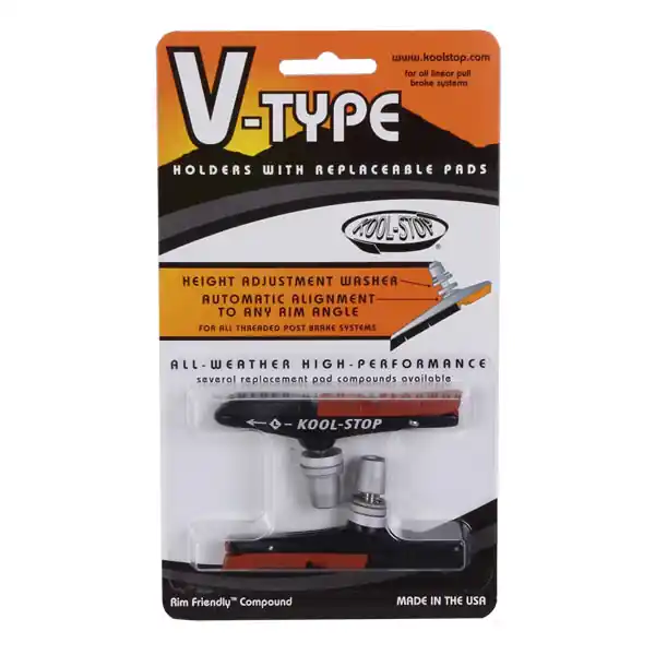 Limited Time Kool Stop V-Type Pads Threaded - Dual  | Bikeparts.Com