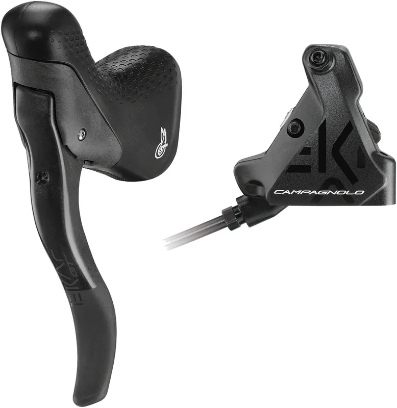 Weekend Sale Campagnolo EKAR GT Ergopower Brake Lever and Disc Brake Caliper - Left/Front For 1x 13-Speed 140mm Flat Mount Hydraulic Caliper Black | Bikeparts.Com