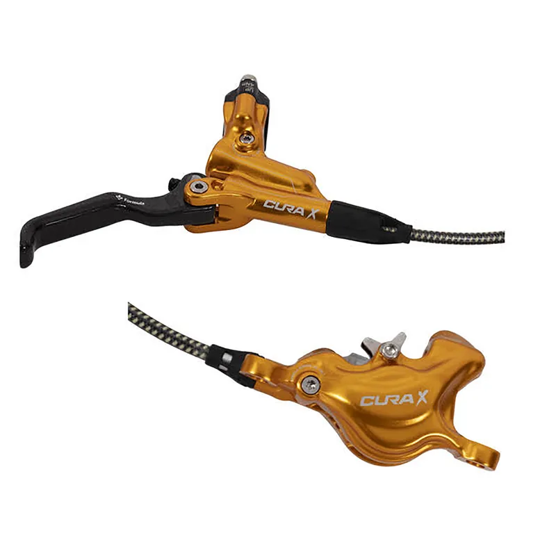 Formula Italy CURA X Disc Brake Kit Front or Rear Gold  | Bikeparts.Com Free Delivery