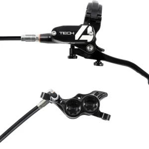 Hope Tech 4 E4 Disc Brake and Lever Set - Front Hydraulic Post Mount Black  | Bikeparts.Com Exclusive Offer