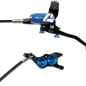 Mega Sale Hope Tech 4 E4 Disc Brake and Lever Set - Front Hydraulic Post Mount Blue  | Bikeparts.Com