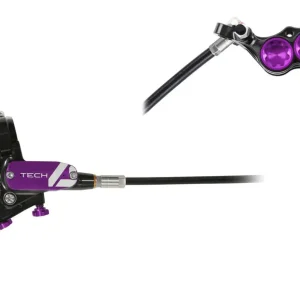 Hope Tech 4 E4 Disc Brake and Lever Set - Rear Hydraulic Post Mount Purple  | Bikeparts.Com Exclusive Offer