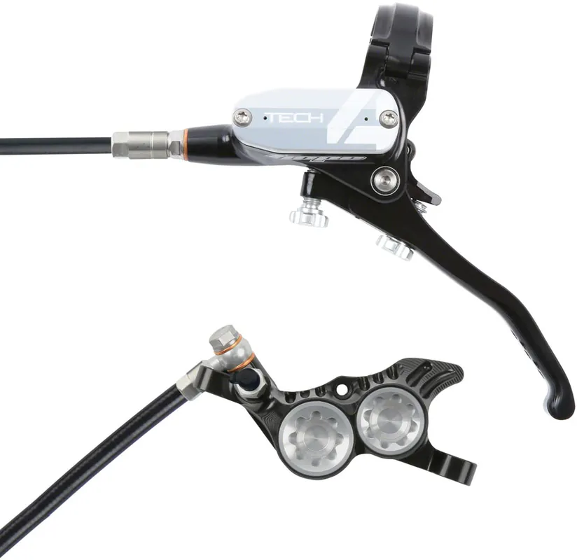 Don’t Miss Out Hope Tech 4 V4 Disc Brake and Lever Set - Front Hydraulic Post Mount Silver | Bikeparts.Com