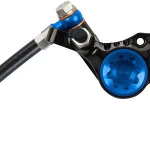Hope Tech 4 V4 Disc Brake and Lever Set - Rear Hydraulic Post Mount Blue  | Bikeparts.Com Express Delivery