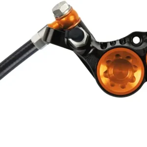 Best Choice Hope Tech 4 V4 Disc Brake and Lever Set - Rear Hydraulic Post Mount Orange  | Bikeparts.Com