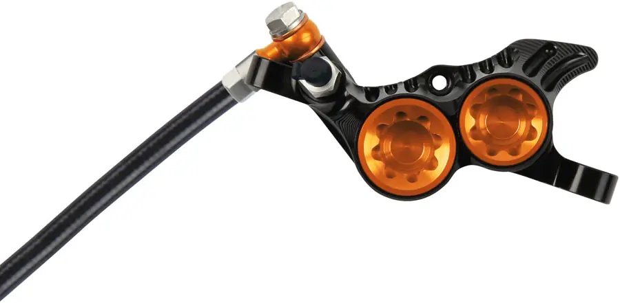 Best Choice Hope Tech 4 V4 Disc Brake and Lever Set - Rear Hydraulic Post Mount Orange | Bikeparts.Com