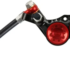 Hope Tech 4 V4 Disc Brake and Lever Set - Rear Hydraulic Post Mount Red  | Bikeparts.Com Best Choice