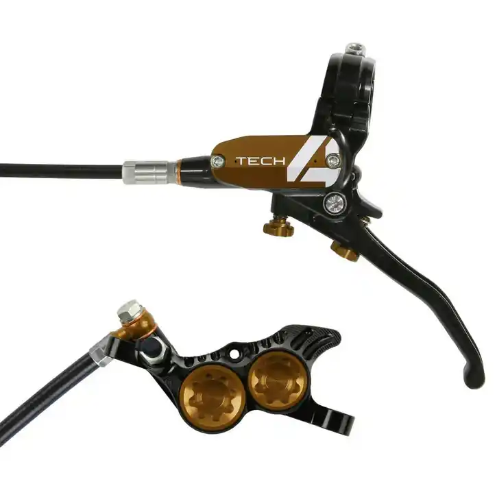 Hope Tech 4 V4 Disc Brake Right/Rear 74mm Blk/Brz Weekend Sale