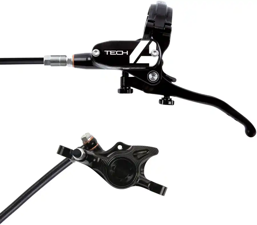 Seasonal Sale Hope Tech 4 X2 Disc Brake and Lever Set - Front Hydraulic Post Mount Black | Bikeparts.Com