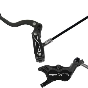Hope XCR Pro E4 Disc Brake and Lever Set - Front Hydraulic Post Mount Black Grab Now
