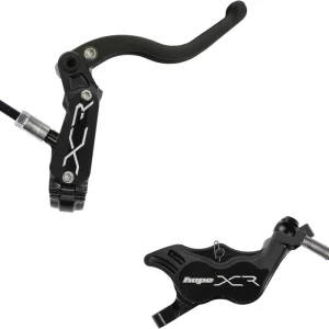 Hot Picks Hope XCR Pro E4 Disc Brake and Lever Set - Rear Hydraulic Post Mount Black