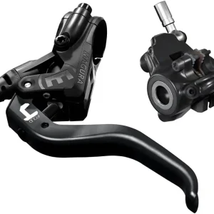 Fresh Stock Magura MT4 Disc Brake and Lever - Front or Rear Hydraulic Flat Mount Black