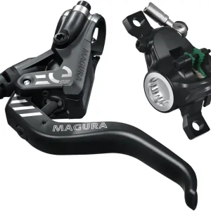Free Returns Magura MT4 eSTOP Disc Brake and Lever - Front or Rear Hydraulic Post Mount Black  | Bikeparts.Com