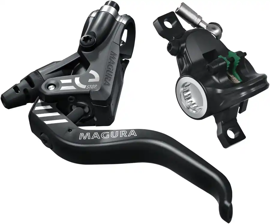 Free Returns Magura MT4 eSTOP Disc Brake and Lever - Front or Rear Hydraulic Post Mount Black | Bikeparts.Com