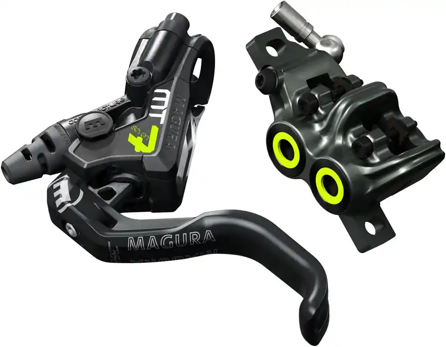 Magura MT7 Pro Disc Brake and Lever - Front or Rear Hydraulic Post Mount Tooled Reach Adjust Black/Gray Luxury