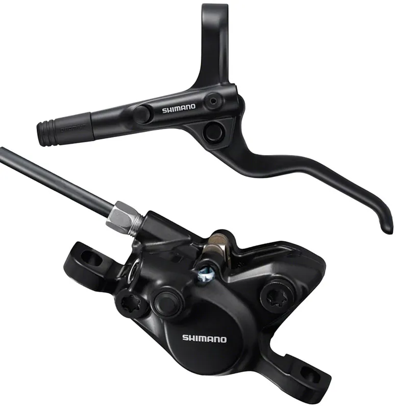 Cheap Shimano BR-MT200 Disc Brake and BL-MT201 Lever - Front Hydraulic 2-Piston Post Mount Black