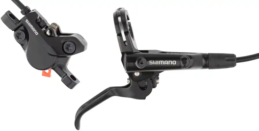 Shop Now Shimano BR-MT500 Disc Brake and BL-MT501 Lever - Rear Hydraulic 2-Piston Post Mount Black