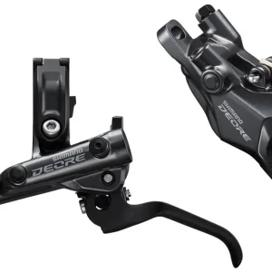 Last Chance Shimano Deore BL-M6100/BR-M6100 Disc Brake and Lever - Front Hydraulic Resin Pads Gray