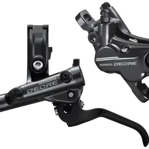 Luxury Shimano Deore BL-M6100/BR-M6120 Disc Brake and Lever - Front Hydraulic Resin Pads Gray