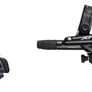 Limited Edition Shimano Deore XT BL-M8100/BR-M8120 Disc Brake and Lever - Front Hydraulic Post Mount 4-Piston Finned Pads I-SPEC EV Clamp Band Black