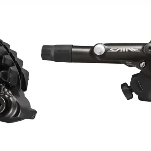 Shimano Saint BL-M820-B/BR-M820 Disc Brake and Lever - Front Hydraulic Post Mount Finned Metal Pads Black Clearance