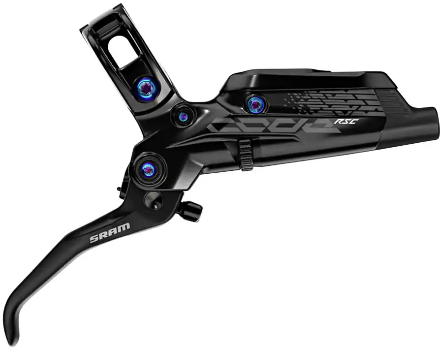 SRAM Code RSC Disc Brake and Lever - Front Hydraulic Post Mount Black with Rainbow Hardware A1 Weekend Sale
