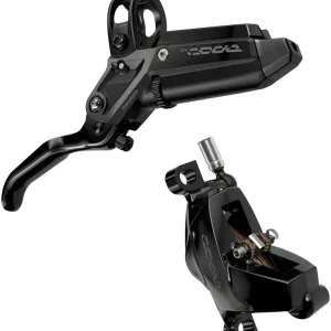 Direct From Manufacturer SRAM Code Silver Stealth Disc Brake and Lever - Rear Post Mount 4-Piston Aluminum Lever SS Hardware Black C1