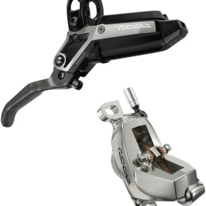 SRAM Code Ultimate Stealth Disc Brake and Lever - Rear Post Mount 4-Piston Carbon Lever Titanium Hardware Black/Silver C1 Factory Price