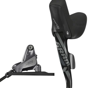 Buy Online SRAM Force Hydraulic Disc Brake and Cable-Actuated Dropper Remote Lever - Left/Front Flat Mount 950mm