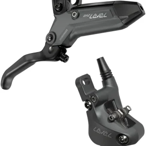 Authentic SRAM Level Bronze Stealth Disc Brake and Lever - Front Post Mount 2-Piston Aluminum Lever SS Hardware Dark Polar C1
