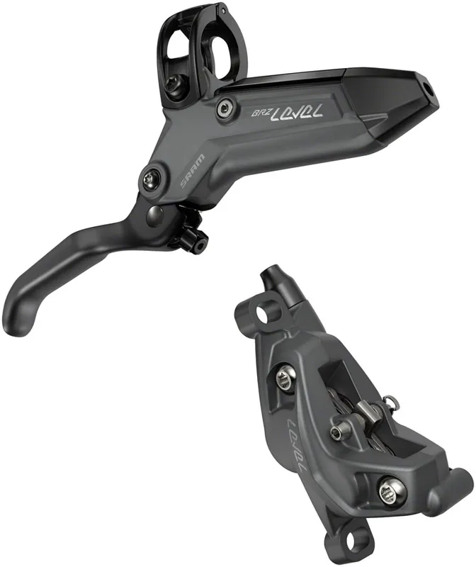 SRAM Level Bronze Stealth Disc Brake and Lever - Front Post Mount 4-Piston Aluminum Lever SS Hardware Dark Polar C1 Handmade