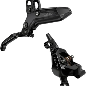 SRAM Level Silver Stealth Disc Brake and Lever - Front Post Mount 2-Piston Aluminum Lever SS Hardware Black C1 Mega Sale