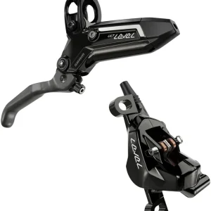 Direct From Factory SRAM Level Ultimate Stealth Disc Brake and Lever - Rear Post Mount 2-Piston Carbon Lever Titanium Hardware Gloss Black C1