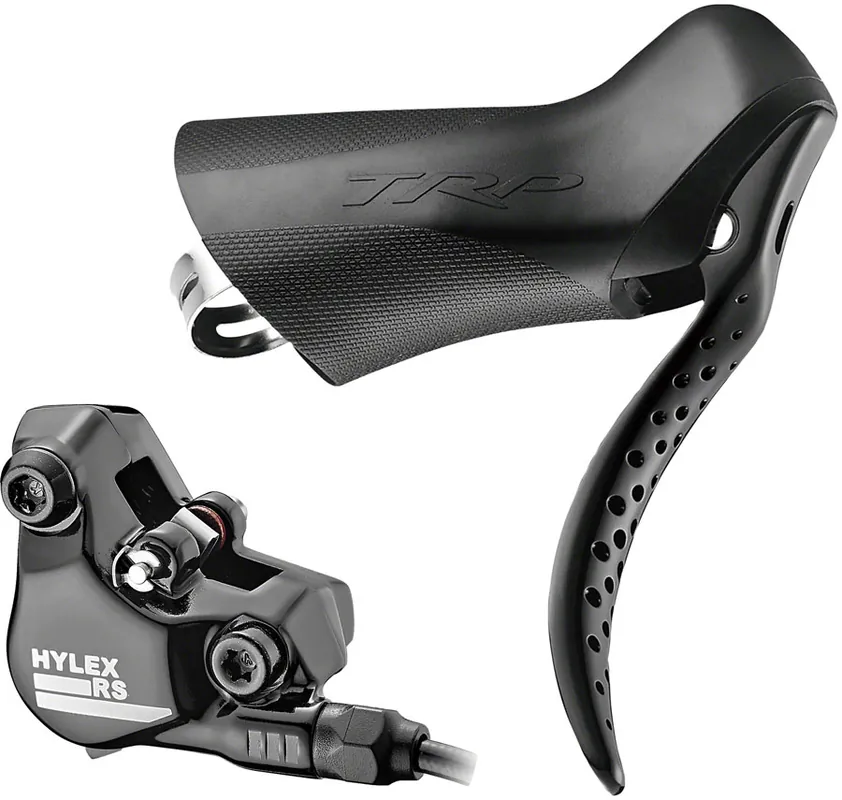 TRP Hylex RS Disc Brake and Lever - Front Hydraulic 2-Piston Flat Mount Black Buy Today
