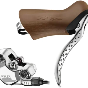 Modern TRP Hylex RS Disc Brake and Lever - Left Hand Lever Hydraulic Flat Mount Gum/Silver