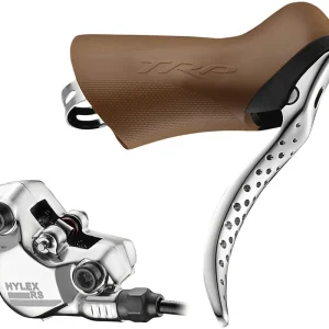 TRP Hylex RS Disc Brake and Lever - Right Hand Lever Hydraulic Flat Mount Gum/Silver Instant Buy