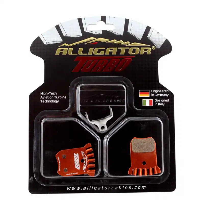 Alligator Turbo Shimano (K-type 2-piston) Pads Organic  | Bikeparts.Com Super Sale