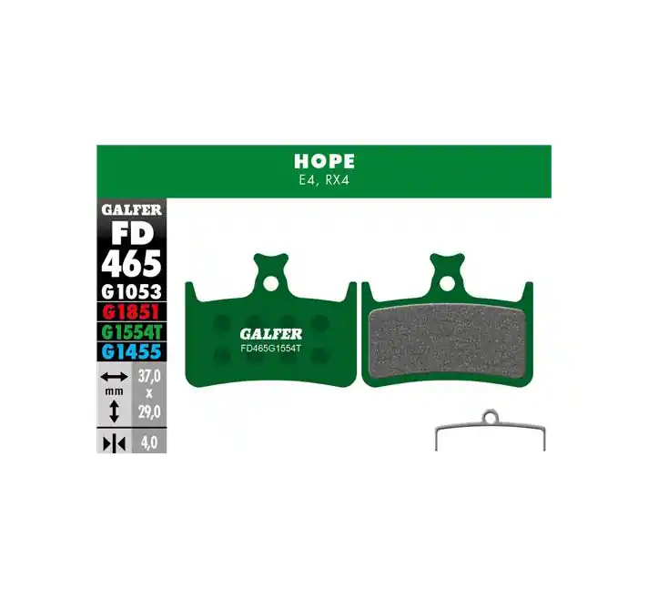 Worldwide Shipping Galfer Disc Pads Hope E4 RX4+ Mono M4 Pro | Bikeparts.Com