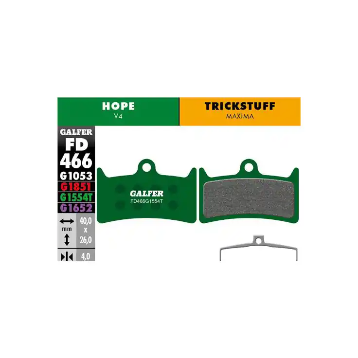 Galfer Disc Pads Hope V4 Pro  | Bikeparts.Com Express Delivery