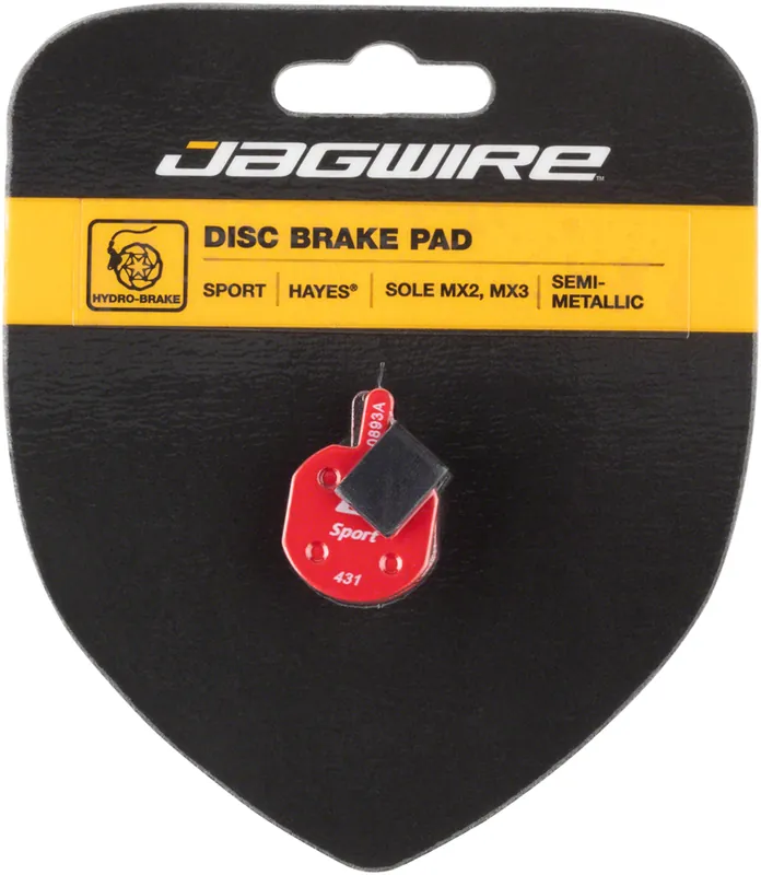 Express Delivery Jagwire Mountain Sport Semi-Metallic Disc Brake Pads for Hayes CX MX Sole