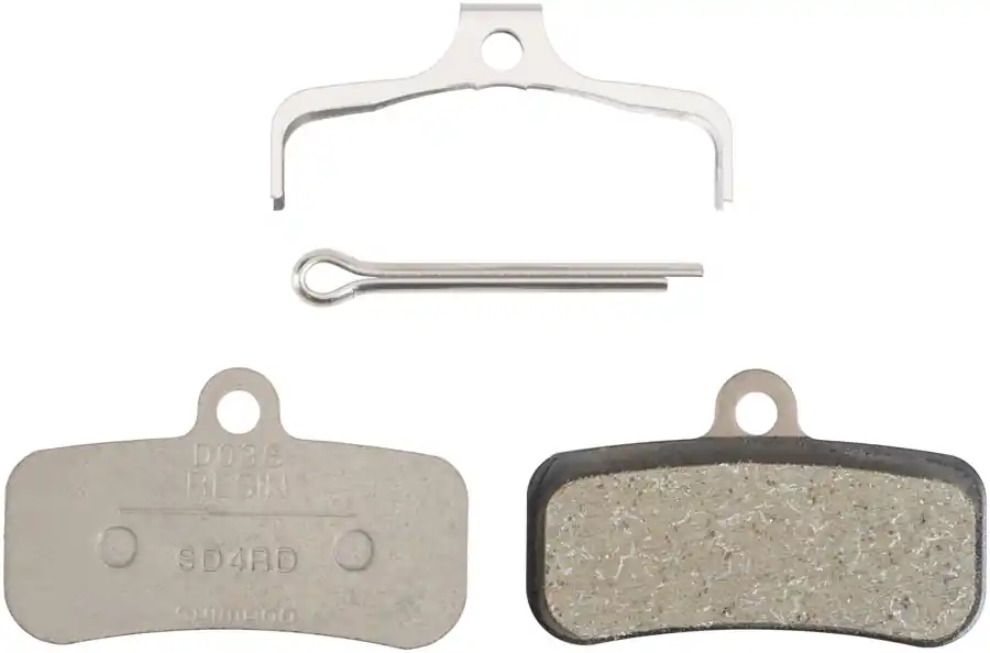 Shimano D03S-RX Disc Brake Pad and Spring - Resin Compound Stainless Steel Back Plate One Pair | Bikeparts.Com Hot Picks