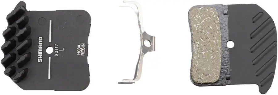 Shimano H03A-RF Disc Brake Pad and Spring - Resin Compound Finned Alloy Back Plate One Pair Save Now