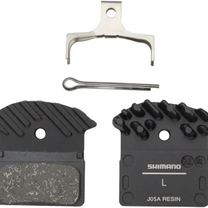 Flash Sale Shimano J05A-RF Disc Brake Pad and Spring - Resin Compound Finned Aluminum Back Plate