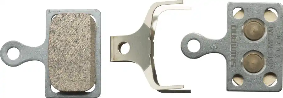 Shimano K04Ti-MX Disc Brake Pads and Spring - Metal Compound Titanium Back Plate One Pair | Bikeparts.Com Seasonal Sale